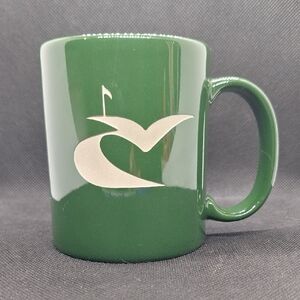 Elegant Green Ceramic Mug with Logo